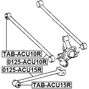 Mounting Control Trailing Arm - FEBEST TABACU10R