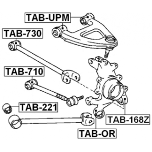 Mounting Control Trailing Arm - FEBEST TAB710
