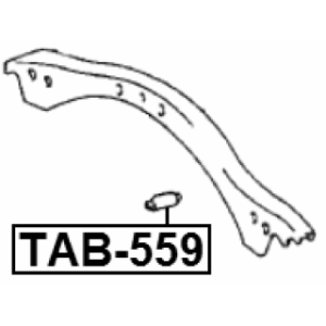 Mounting Control Trailing Arm - FEBEST TAB559