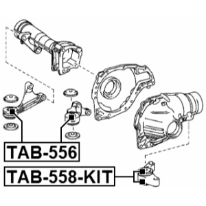 Mounting Differential - FEBEST TAB558KIT