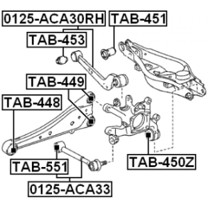 Mounting Control Trailing Arm - FEBEST TAB551