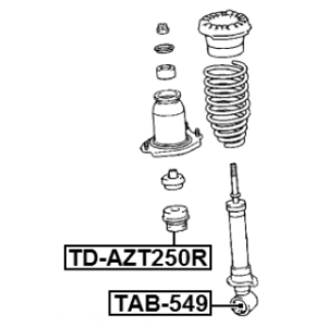 Bush Shock Absorber - FEBEST TAB549