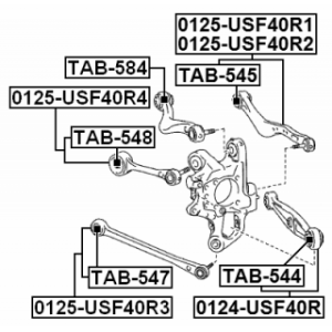Mounting Control Trailing Arm - FEBEST TAB547