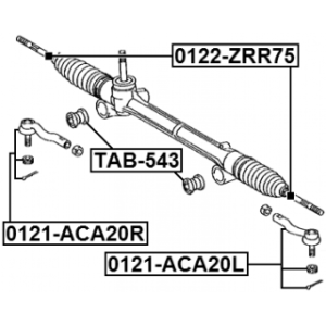 Mounting Steering Gear - FEBEST TAB543