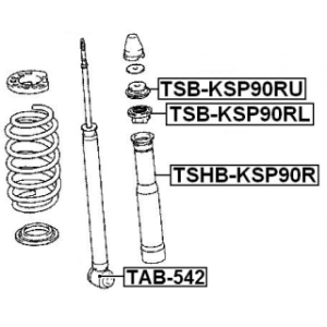 Bush Shock Absorber - FEBEST TAB542