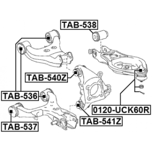 Mounting Control Trailing Arm - FEBEST TAB541Z