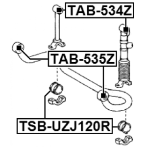 Mounting Control Trailing Arm - FEBEST TAB534Z