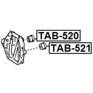Bush Shock Absorber - FEBEST TAB521