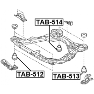 Mounting Support Frame Subframe - FEBEST TAB512