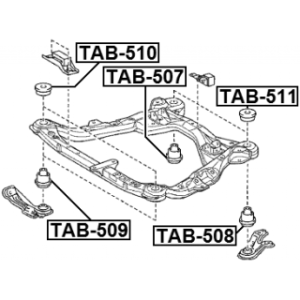 Mounting Support Frame Subframe - FEBEST TAB508