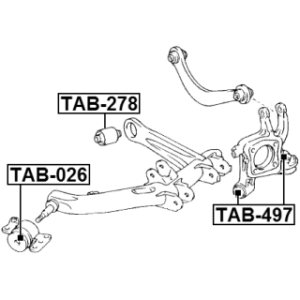 Mounting Control Trailing Arm - FEBEST TAB497