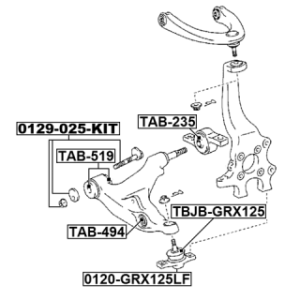 Mounting Control Trailing Arm - FEBEST TAB494