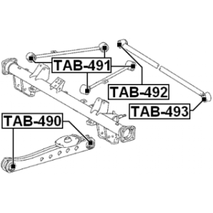 Mounting Control Trailing Arm - FEBEST TAB490