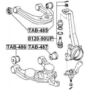 Mounting Control Trailing Arm - FEBEST TAB487