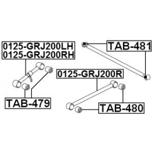 Mounting Control Trailing Arm - FEBEST TAB481