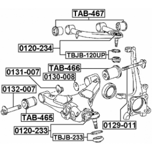 Mounting Control Trailing Arm - FEBEST TAB466