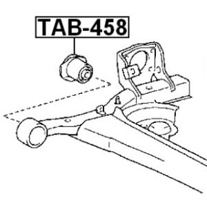 Bushing Axle Beam - FEBEST TAB458