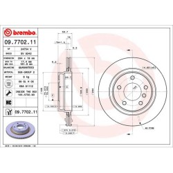 Brake Disc BREMBO 09.7702.11