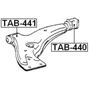 Mounting Control Trailing Arm - FEBEST TAB440