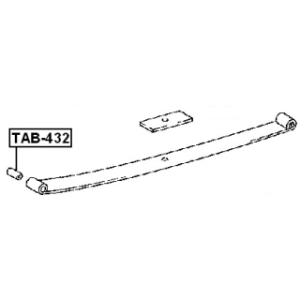 Bushing Leaf Spring - FEBEST TAB432