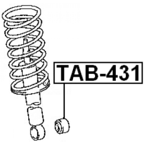 Bush Shock Absorber - FEBEST TAB431