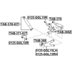 Mounting Control Trailing Arm - FEBEST TAB369Z