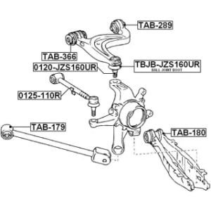 Mounting Control Trailing Arm - FEBEST TAB366