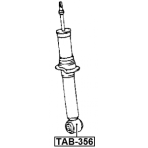 Bush Shock Absorber - FEBEST TAB356