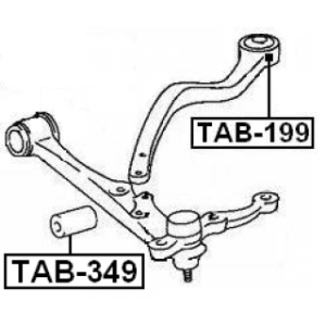 Mounting Control Trailing Arm - FEBEST TAB349