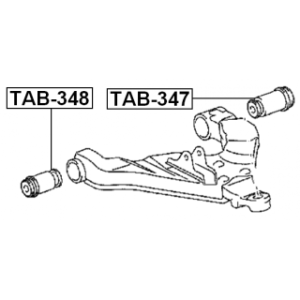Mounting Control Trailing Arm - FEBEST TAB347