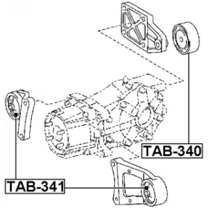 Mounting Differential - FEBEST TAB340