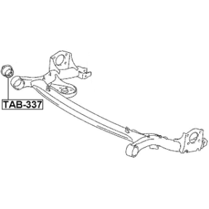 Bushing Axle Beam - FEBEST TAB337