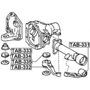 Mounting Differential - FEBEST TAB333