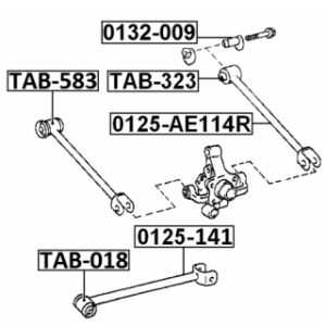 Mounting Control Trailing Arm - FEBEST TAB323