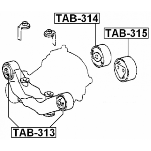 Mounting Differential - FEBEST TAB314
