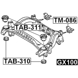 Mounting Control Trailing Arm - FEBEST TAB310