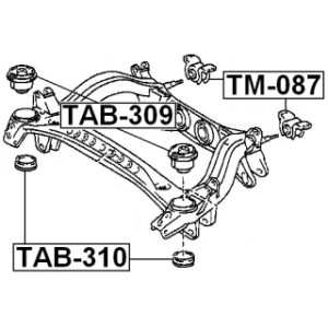 Mounting Control Trailing Arm - FEBEST TAB309