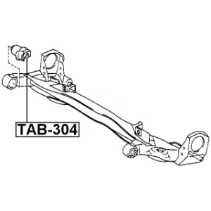 Bushing Axle Beam - FEBEST TAB304