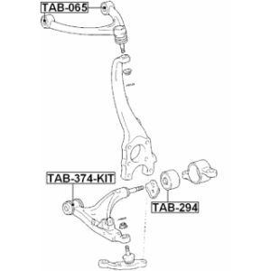 Mounting Control Trailing Arm - FEBEST TAB294