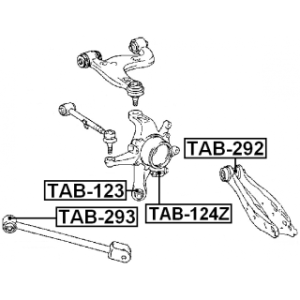 Mounting Control Trailing Arm - FEBEST TAB293