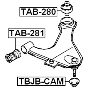 Mounting Control Trailing Arm - FEBEST TAB280