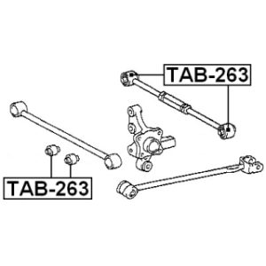 Mounting Control Trailing Arm - FEBEST TAB263