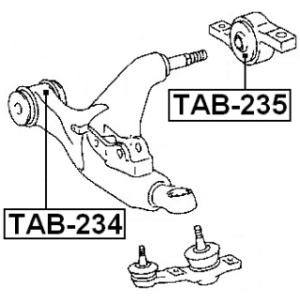Mounting Control Trailing Arm - FEBEST TAB235