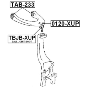 Mounting Control Trailing Arm - FEBEST TAB233