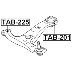 Mounting Control Trailing Arm - FEBEST TAB225
