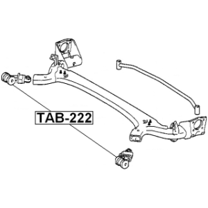 Bushing Axle Beam - FEBEST TAB222