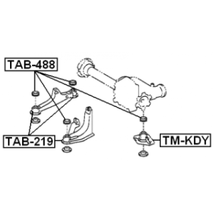 Mounting Differential - FEBEST TAB219