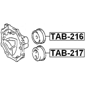 Mounting Differential - FEBEST TAB216