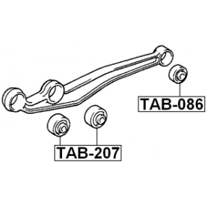 Mounting Control Trailing Arm - FEBEST TAB207