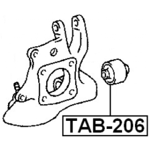 Mounting Control Trailing Arm - FEBEST TAB206